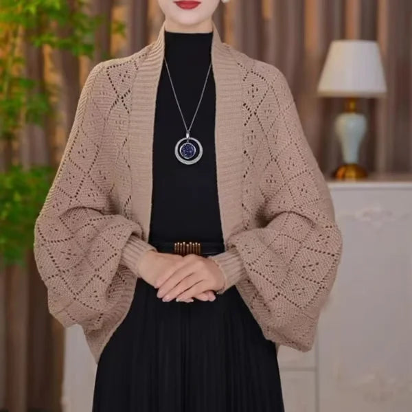 Women's open front cardigan – colour option