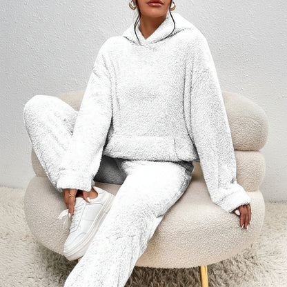 Women's Teddy Fleece Loungewear Set – Cozy Winter Co-Ord