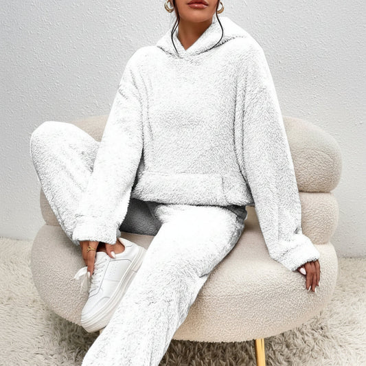 Women's Teddy Fleece Loungewear Set – Cozy Winter Co-Ord