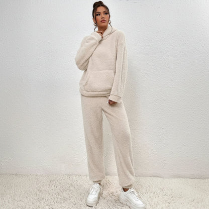 Women's Teddy Fleece Loungewear Set – Cozy Winter Co-Ord