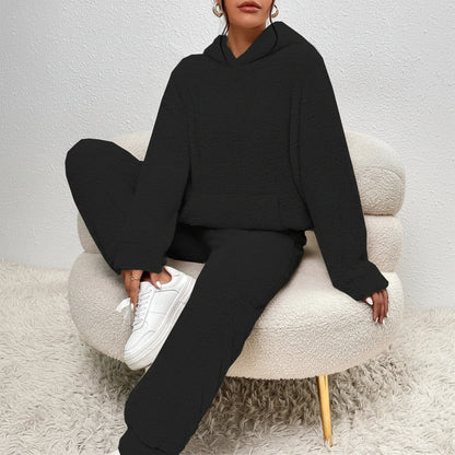 Women's Teddy Fleece Loungewear Set – Cozy Winter Co-Ord