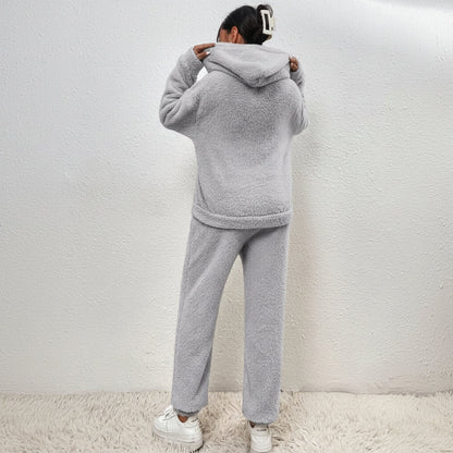 Women's Teddy Fleece Loungewear Set – Cozy Winter Co-Ord