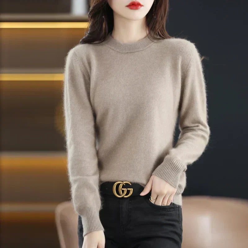 Women's crew neck cashmere – colour option