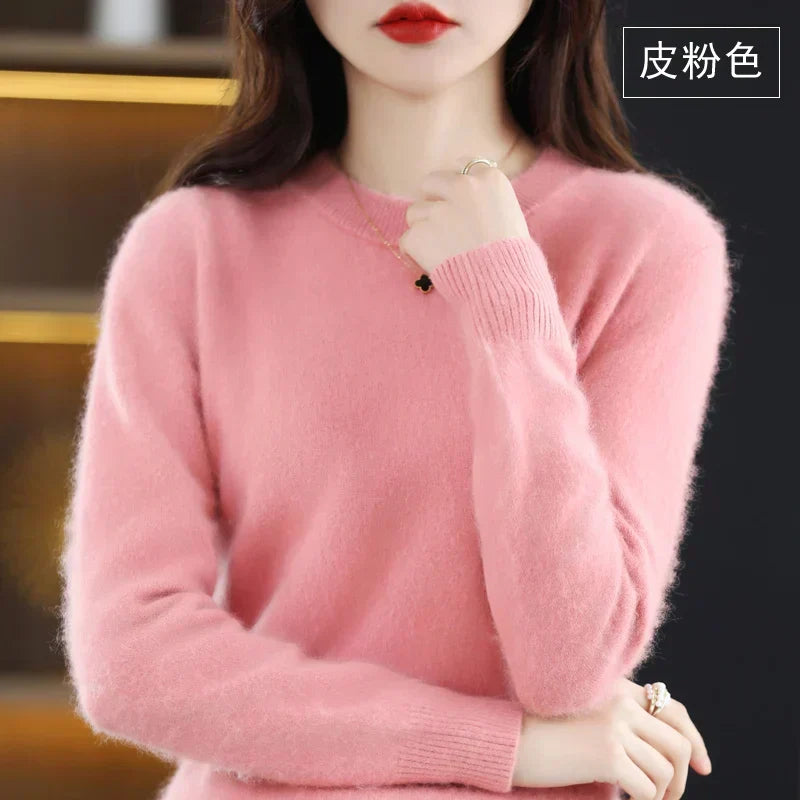 Cashmere sweater – ribbed detail