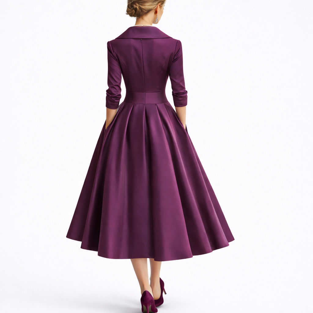 Chic Midi Dress – Women's Structured Occasion Dress