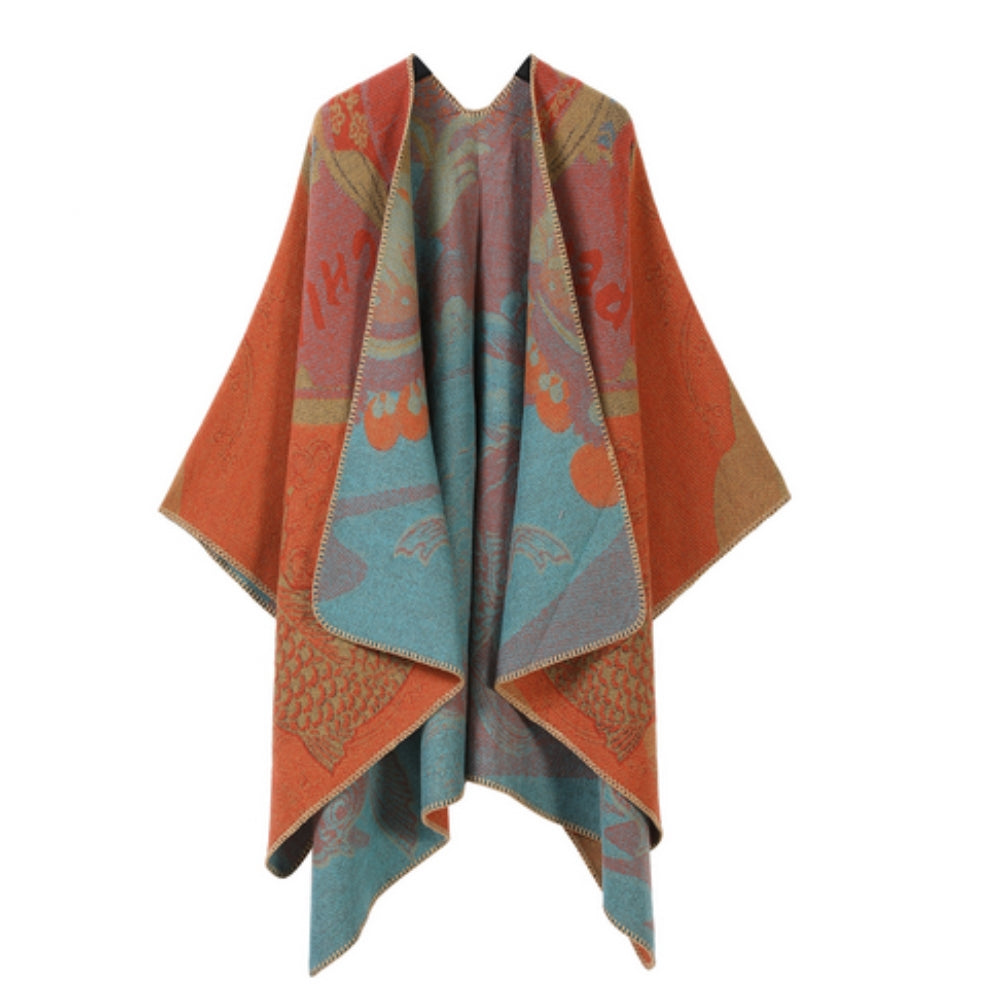 Reversible poncho – colour option