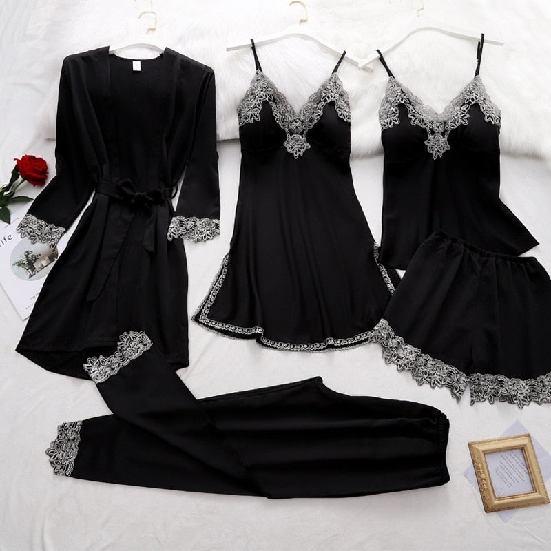Women's Satin Pajama Set – Luxury Sleepwear