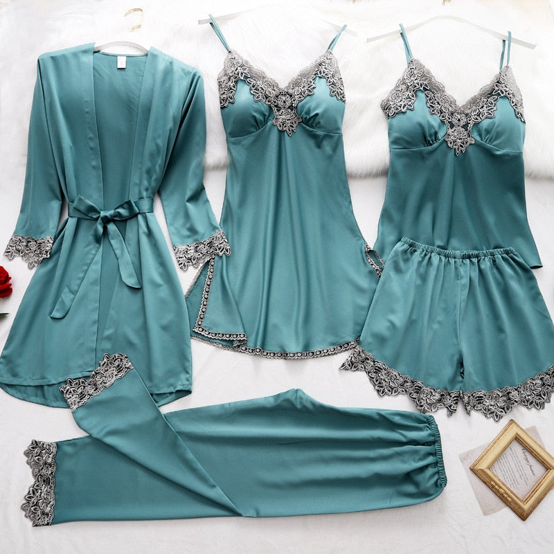 Women's Satin Pajama Set – Luxury Sleepwear