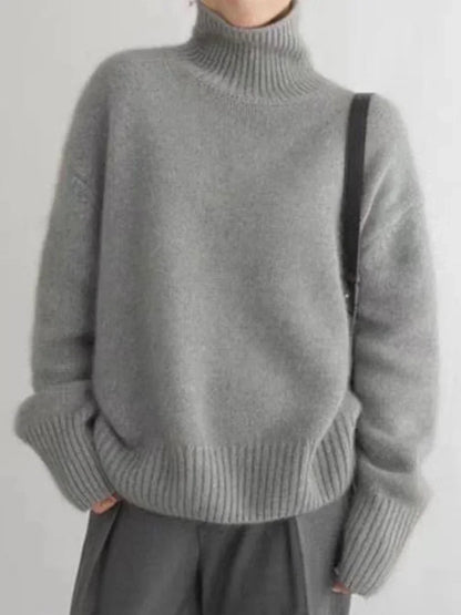 Women's turtleneck sweater – colour option