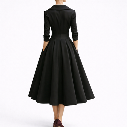 Chic Midi Dress – Women's Structured Occasion Dress