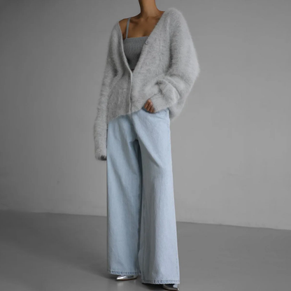 Textured knit cardigan – colour option