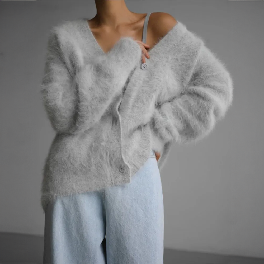 Open-front cardigan – full view