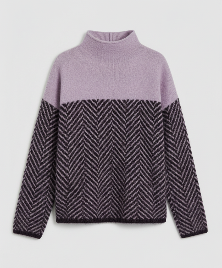 Women's mock neck knit – colour option