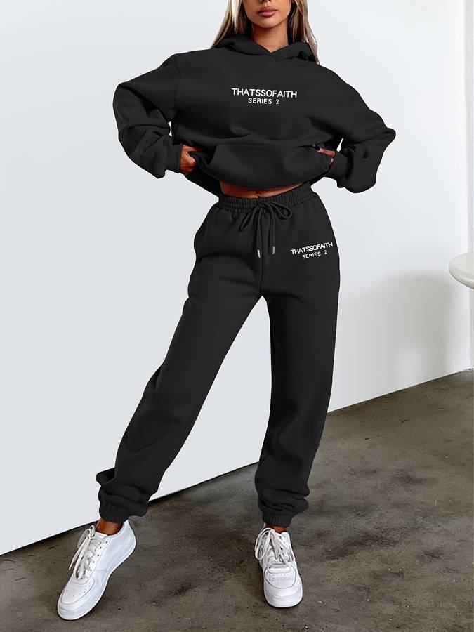 Women's Hoodie and Jogger Set – Athleisure Loungewear
