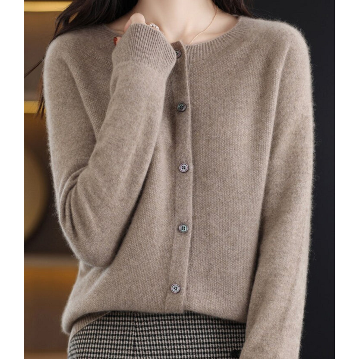 Women's knit cardigan – full view