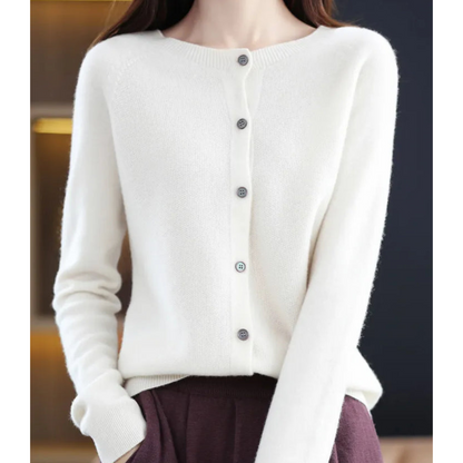 Women's soft knit cardigan – colour option