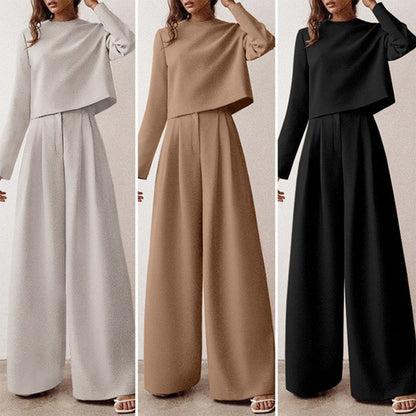 Women's Wide Leg Co-Ord Set – Effortless Chic Two-Piece