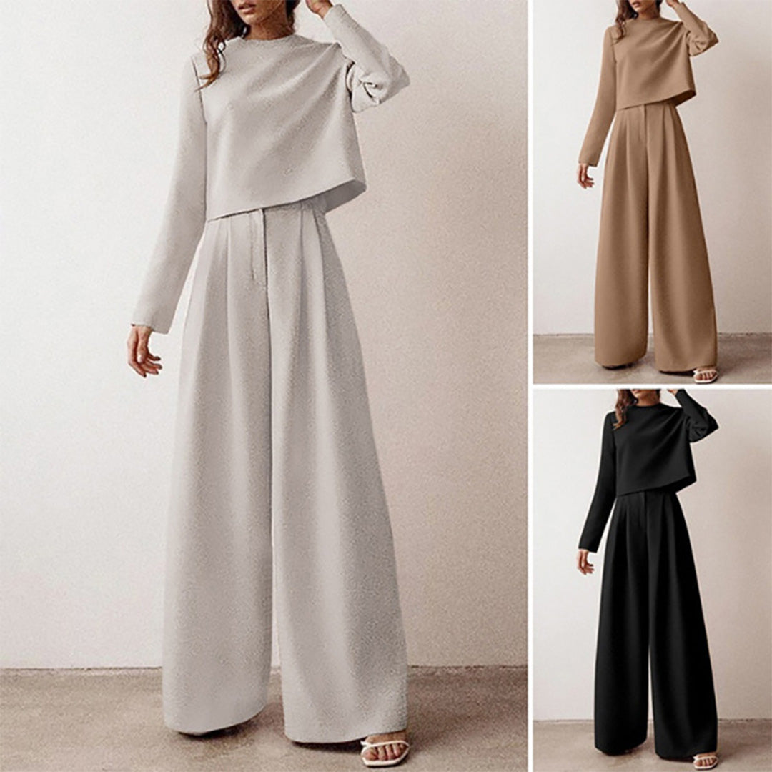 Women's Wide Leg Co-Ord Set – Effortless Chic Two-Piece