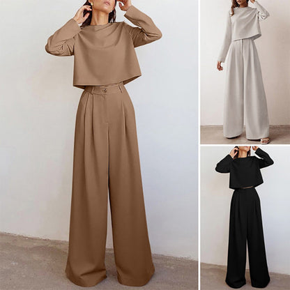 Women's Wide Leg Co-Ord Set – Effortless Chic Two-Piece