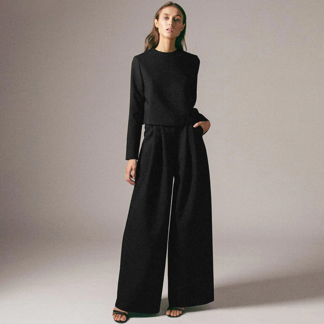 Women's Wide Leg Co-Ord Set – Effortless Chic Two-Piece