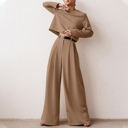 Women's Wide Leg Co-Ord Set – Effortless Chic Two-Piece