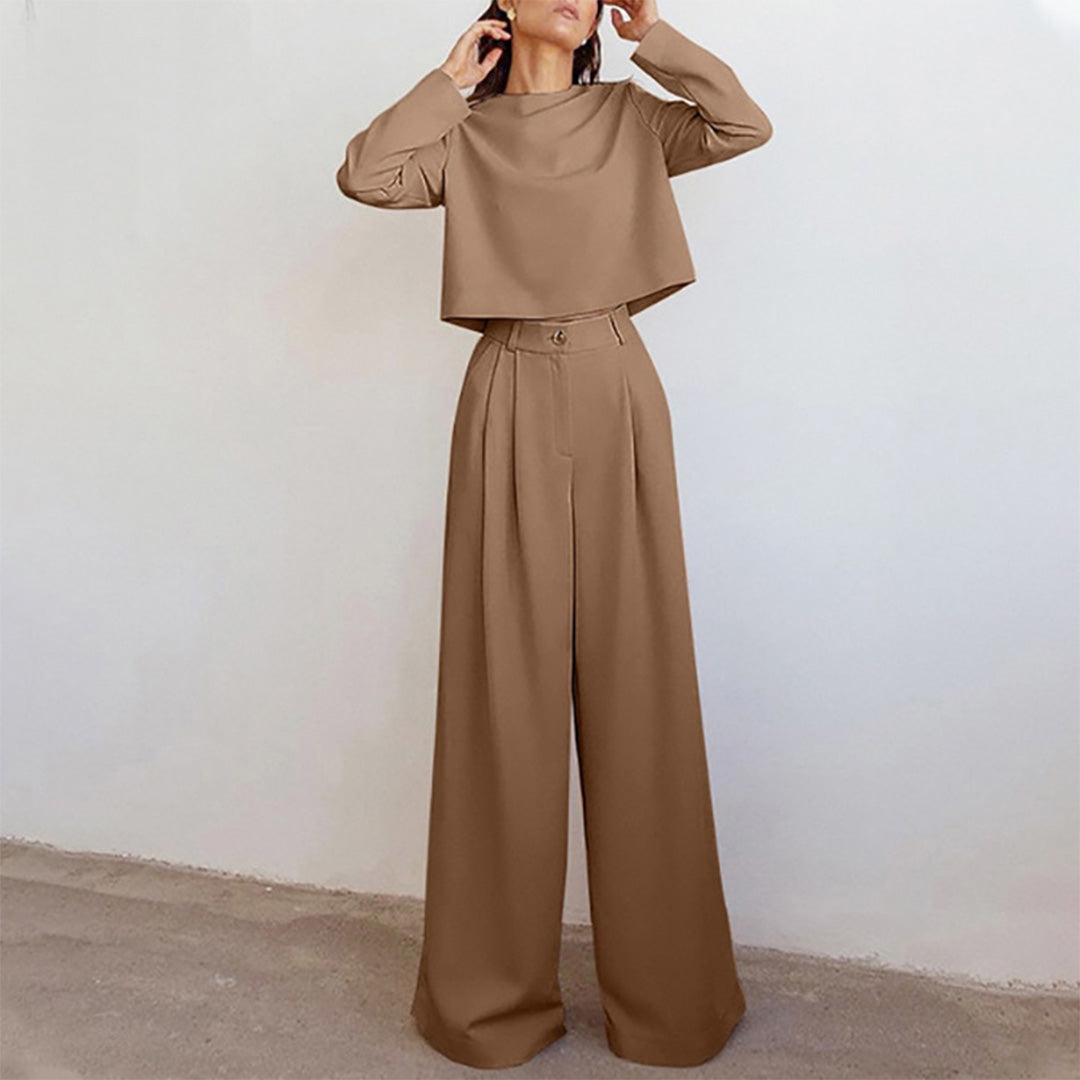 Women's Wide Leg Co-Ord Set – Effortless Chic Two-Piece