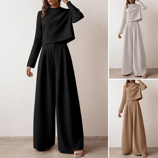 Women's Wide Leg Co-Ord Set – Effortless Chic Two-Piece