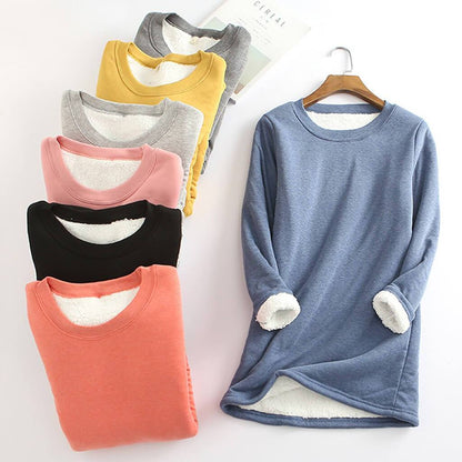 Fleece-lined pullover – interior lining detail