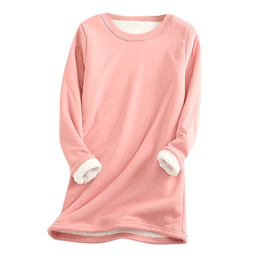 Fleece-lined sweatshirt – styled outfit