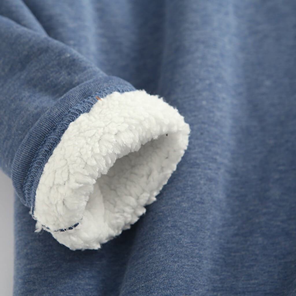 Cozy fleece sweatshirt – back view